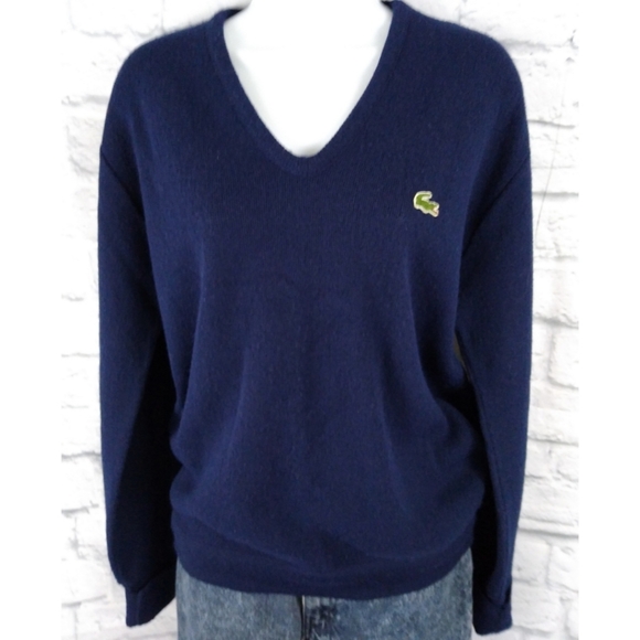 Lacoste Sweaters - Vintage Lacoste Izod Alligator Sweater Navy